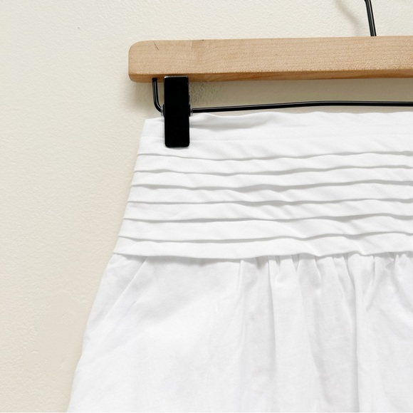 NWT Ramy Brook Pattie Bubble Skirt Pull On Mini Y2K Boho in Ivory White size M - Picture 3 of 11